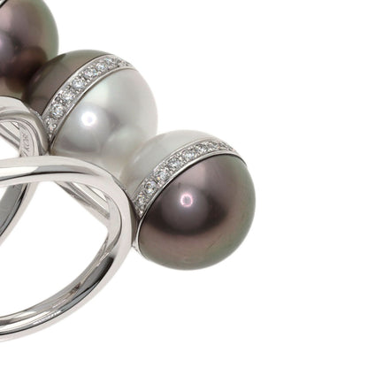 TASAKI Balance Unite Pearl Pearl Diamond Ring K18 White Gold Ladies [Used]
