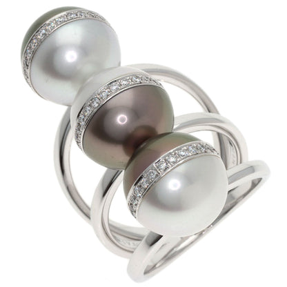 TASAKI Balance Unite Pearl Pearl Diamond Ring K18 White Gold Ladies [Used]
