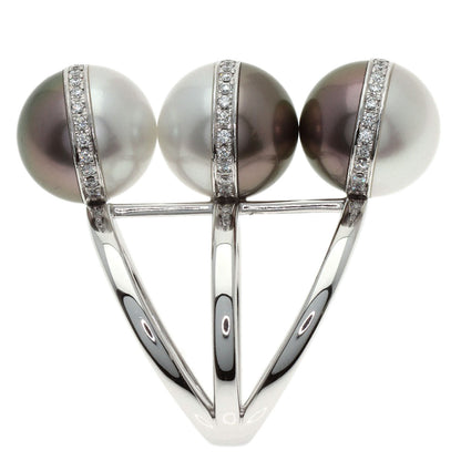 TASAKI Balance Unite Pearl Pearl Diamond Ring K18 White Gold Ladies [Used]