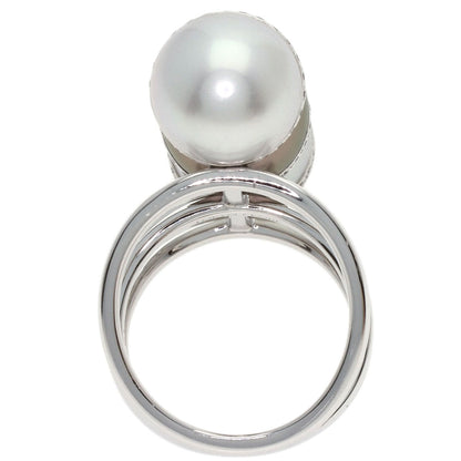 TASAKI Balance Unite Pearl Pearl Diamond Ring K18 White Gold Ladies [Used]