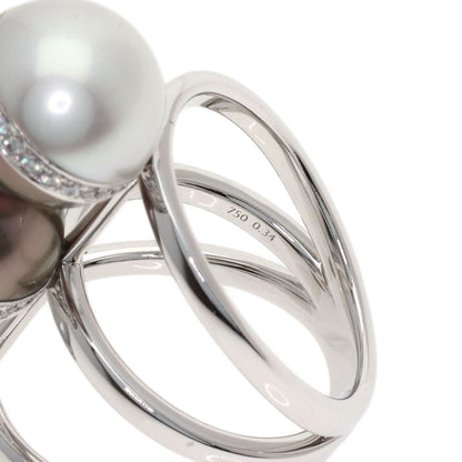 TASAKI Balance Unite Pearl Pearl Diamond Ring K18 White Gold Ladies [Used]