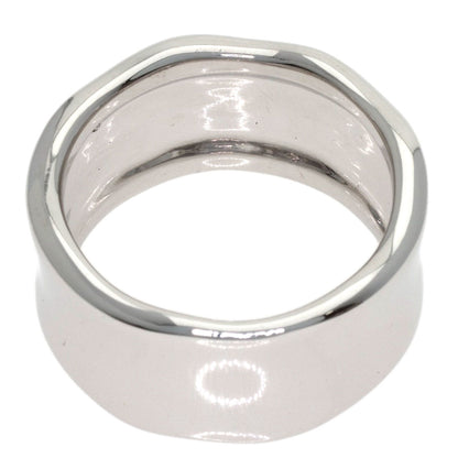 Ponte Vecchio Logo 1P Diamond Ring K18 White Gold Ladies [Used]