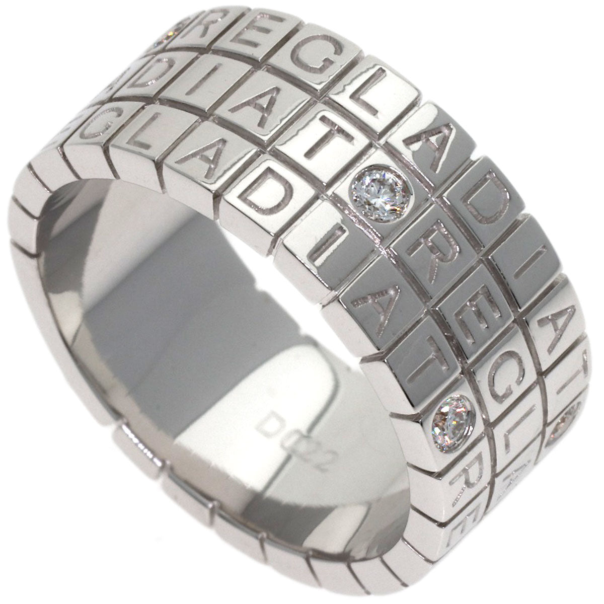 Ponte Vecchio Gladiator Diamond Ring K18 White Gold Ladies [Used]