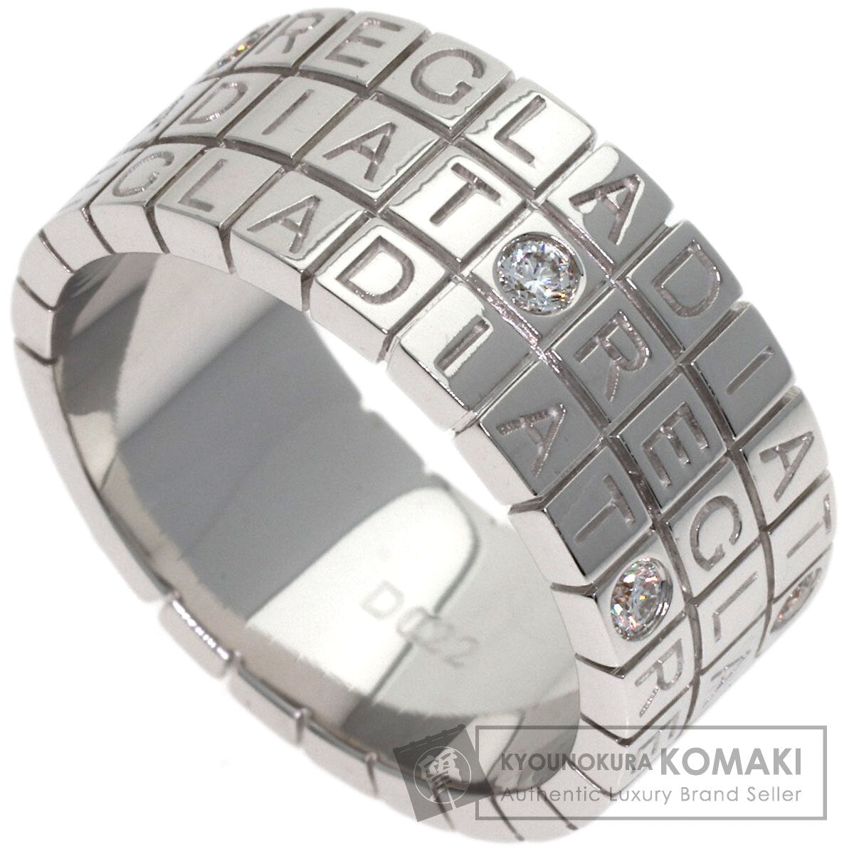 Ponte Vecchio Gladiator Diamond Ring K18 White Gold Ladies [Used]