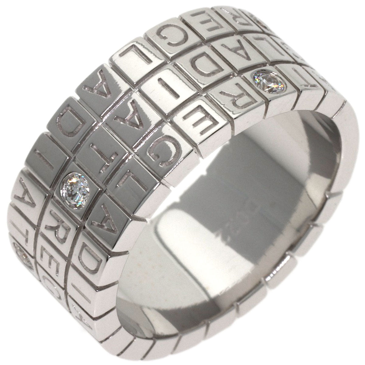 Ponte Vecchio Gladiator Diamond Ring K18 White Gold Ladies [Used]