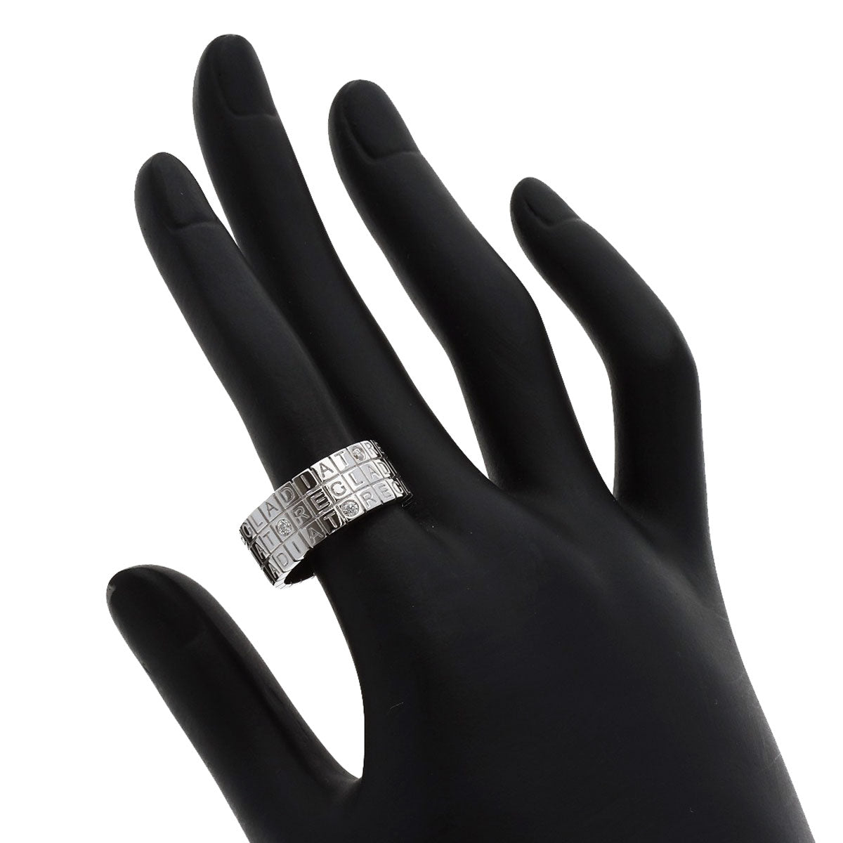 Ponte Vecchio Gladiator Diamond Ring K18 White Gold Ladies [Used]
