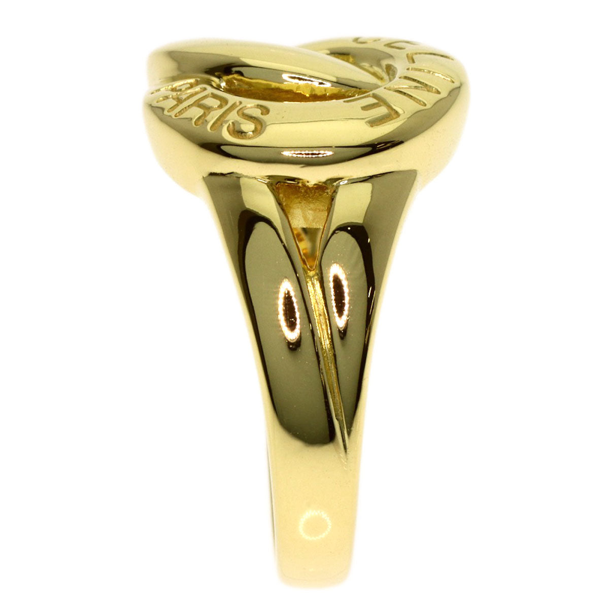 CELINE Double circle Ring K18 Yellow Gold Ladies [Used]