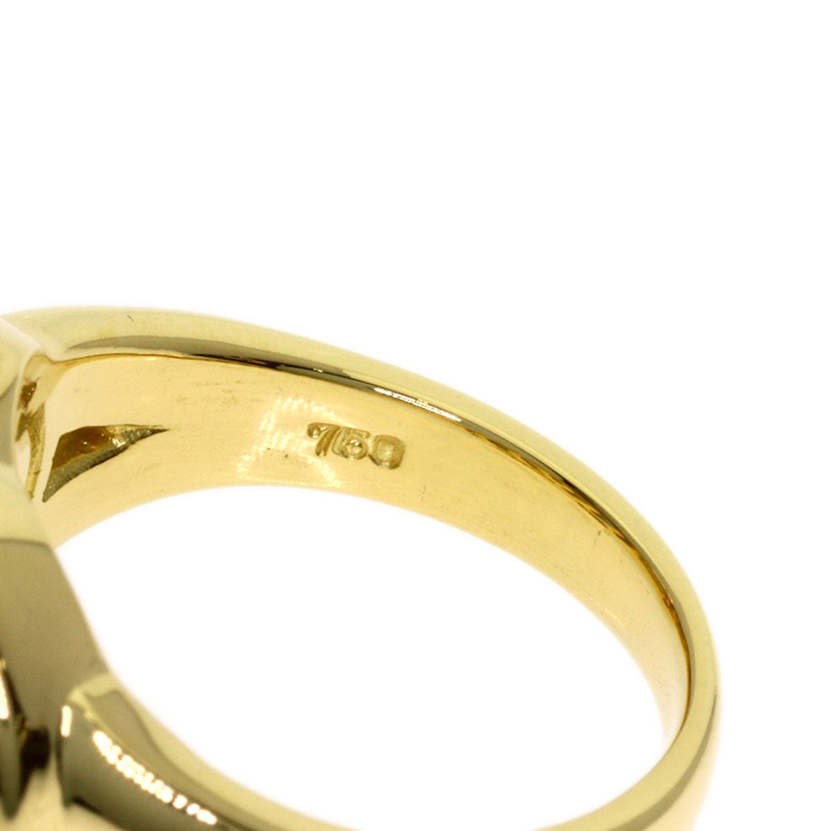 CELINE Double circle Ring K18 Yellow Gold Ladies [Used]