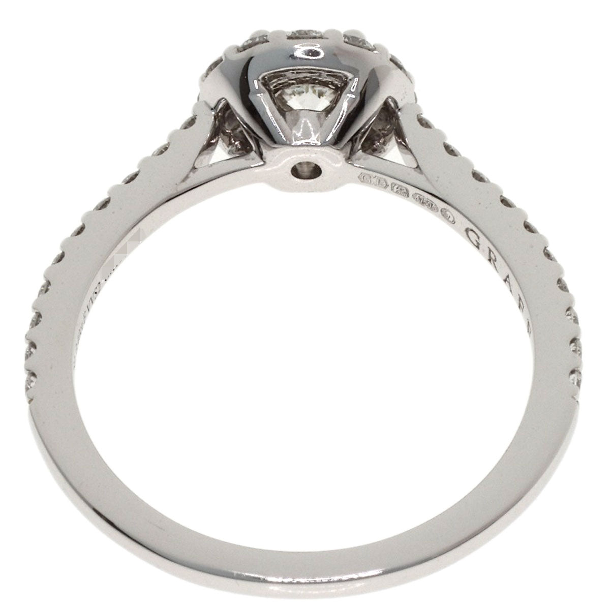 GRAFF Icon Round Diamond Ring K18 White Gold Ladies [Used]