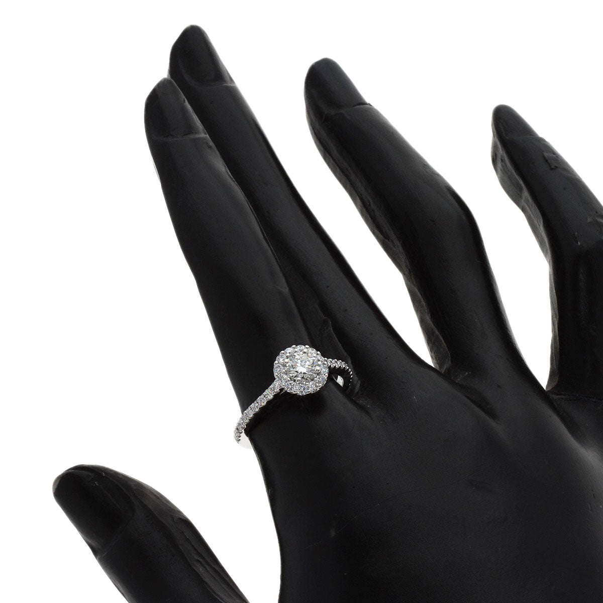 GRAFF Icon Round Diamond Ring K18 White Gold Ladies [Used]