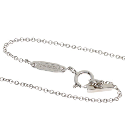 TIFFANY&Co. T Smile Mini Diamond Necklace K18 White Gold Ladies [Used]