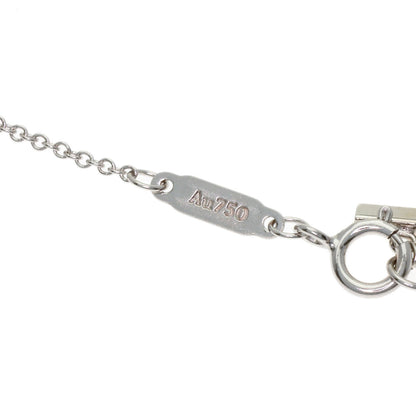 TIFFANY&Co. T Smile Mini Diamond Necklace K18 White Gold Ladies [Used]