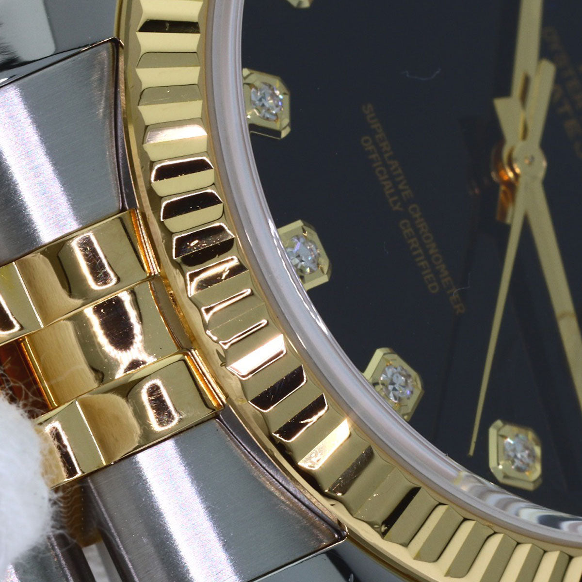 ROLEX DATEJUST 10P Diamond Watches 116233G Stainless Steel/SSxK18YG mens