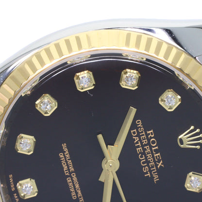 ROLEX DATEJUST 10P Diamond Watches 116233G Stainless Steel/SSxK18YG mens