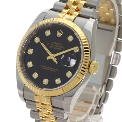 ROLEX DATEJUST 10P Diamond Watches 116233G Stainless Steel/SSxK18YG mens