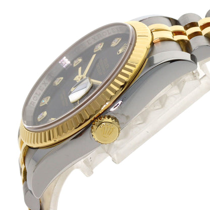 ROLEX DATEJUST 10P Diamond Watches 116233G Stainless Steel/SSxK18YG mens