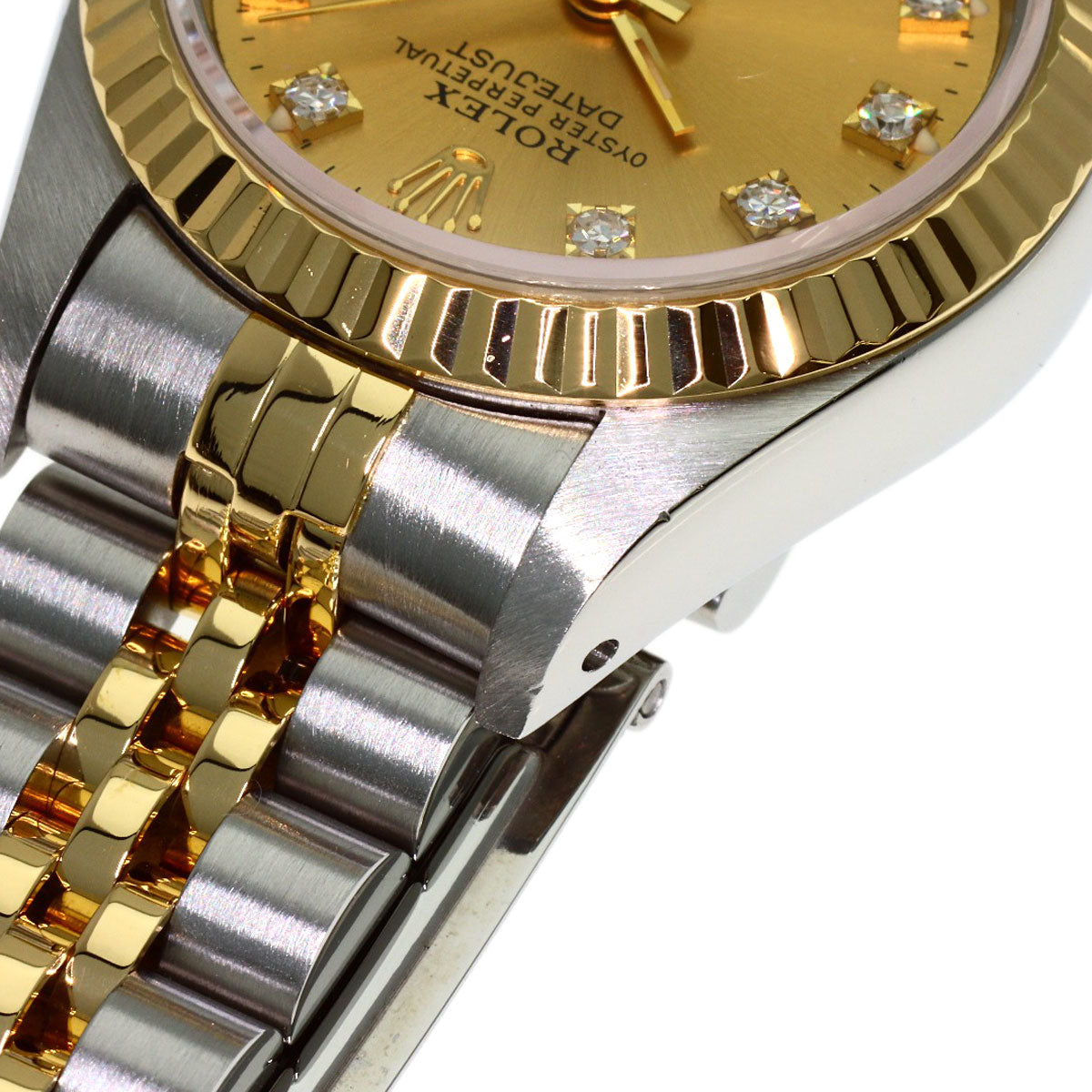 ROLEX DATEJUST 10P Diamond Watches 69173G Stainless Steel/SSxK18YG Ladies