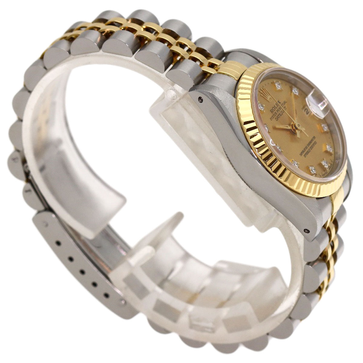 ROLEX DATEJUST 10P Diamond Watches 69173G Stainless Steel/SSxK18YG Ladies