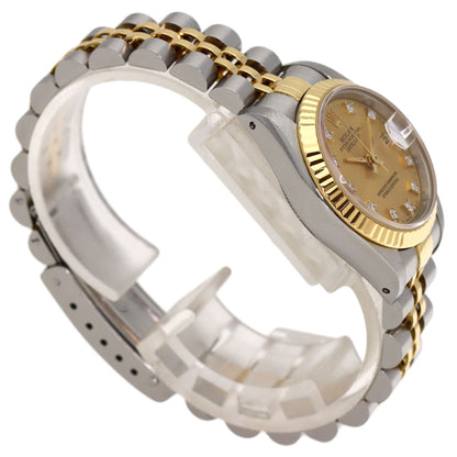ROLEX DATEJUST 10P Diamond Watches 69173G Stainless Steel/SSxK18YG Ladies