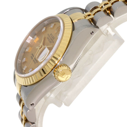 ROLEX DATEJUST 10P Diamond Watches 69173G Stainless Steel/SSxK18YG Ladies
