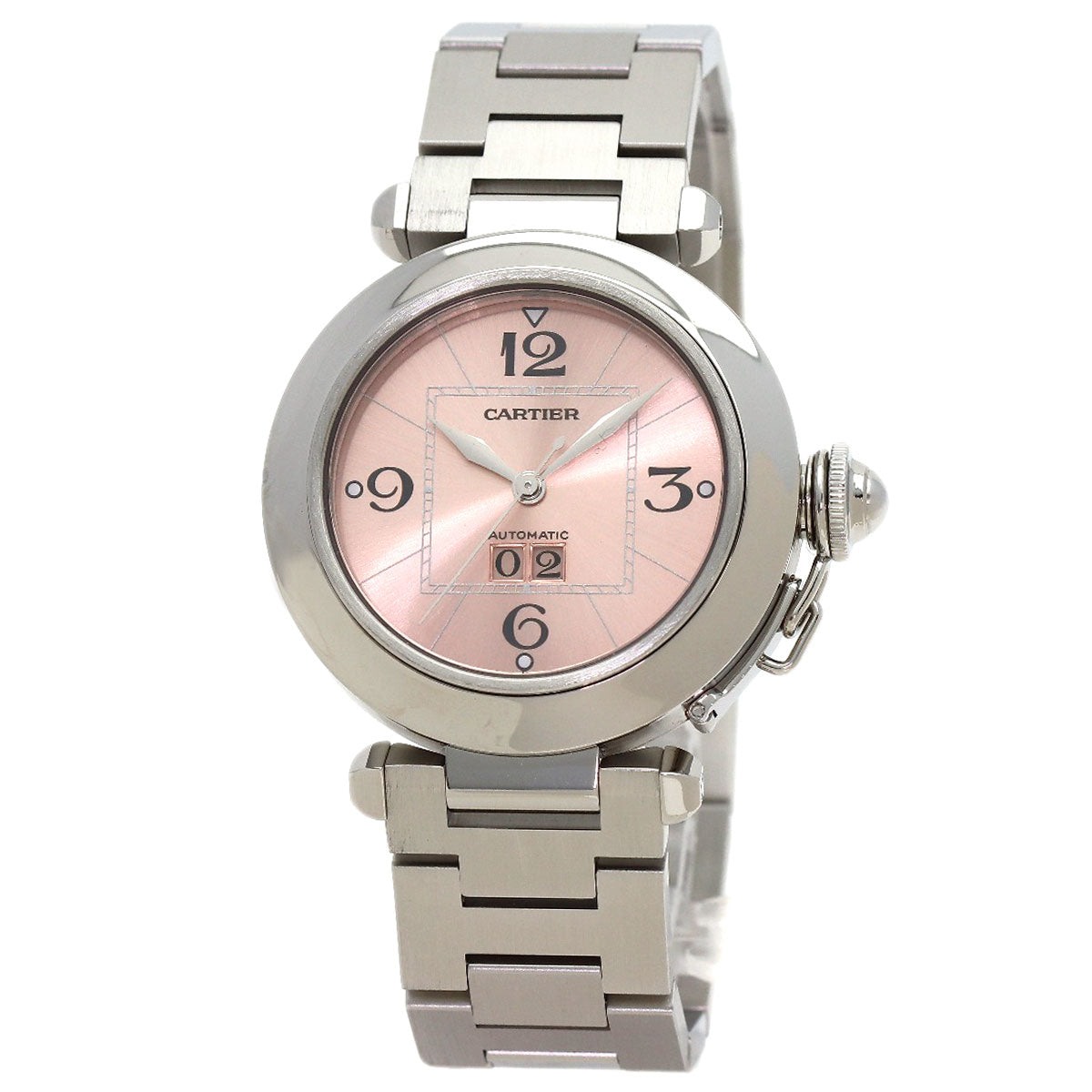 CARTIER Pasha C Big Date Watches W31058M7 Stainless Steel/Stainless Steel Ladies