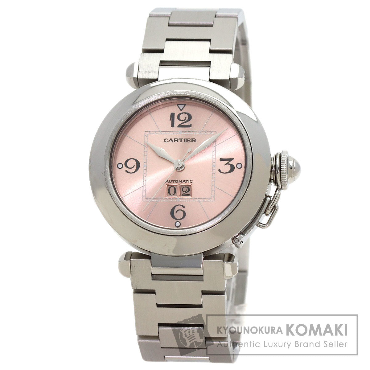 CARTIER Pasha C Big Date Watches W31058M7 Stainless Steel/Stainless Steel Ladies
