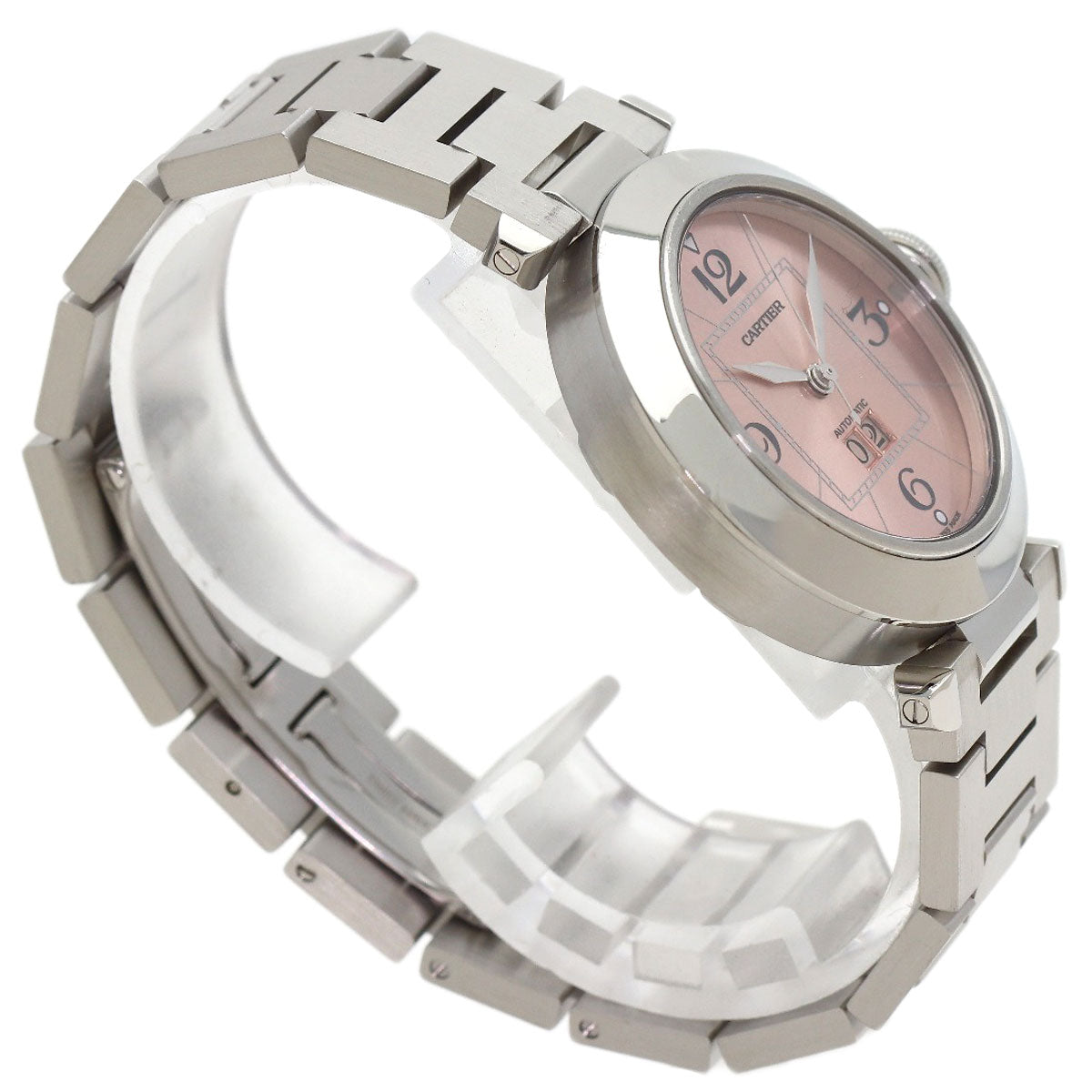CARTIER Pasha C Big Date Watches W31058M7 Stainless Steel/Stainless Steel Ladies