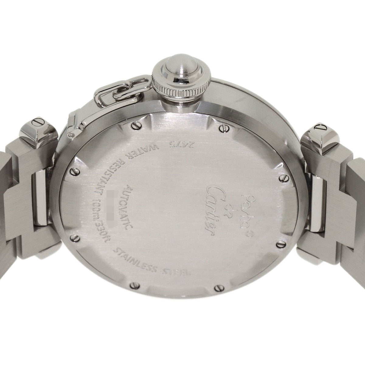 CARTIER Pasha C Big Date Watches W31058M7 Stainless Steel/Stainless Steel Ladies
