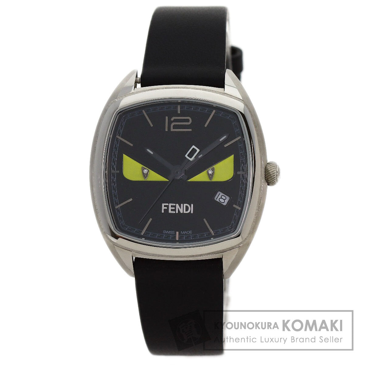 FENDI Bugs monster Watches 22000M Stainless Steel/Leather Ladies