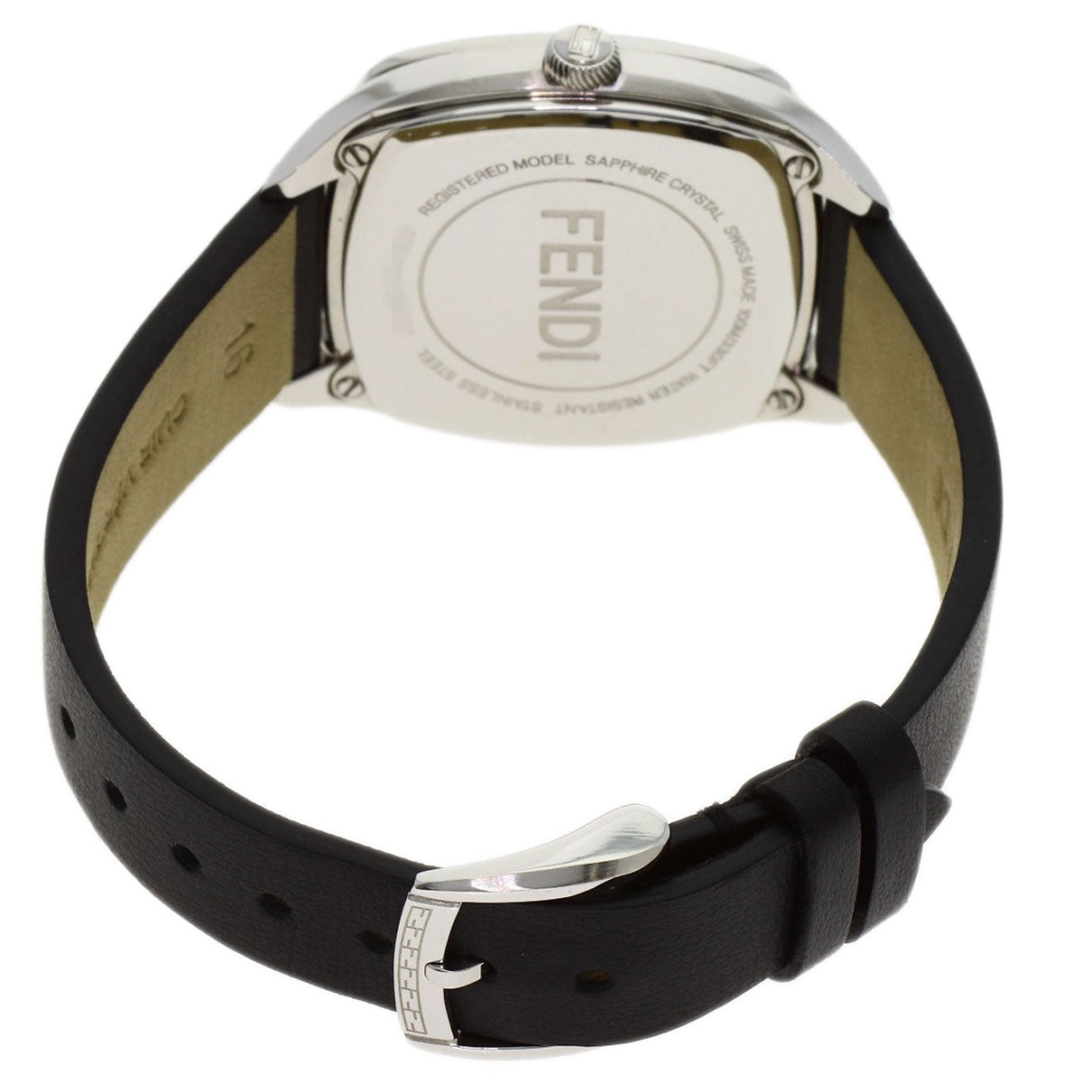 FENDI Bugs monster Watches 22000M Stainless Steel/Leather Ladies