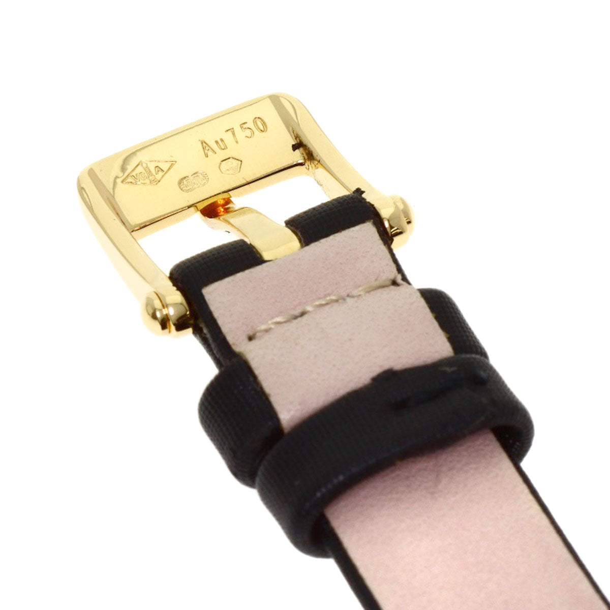 Van Cleef & Arpels Alhambra small model Watches VCARD22000 K18 Yellow Gold/Satin Ladies