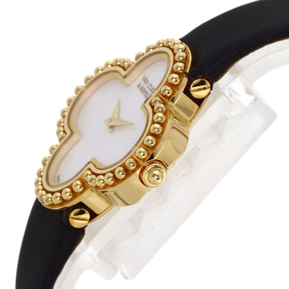Van Cleef & Arpels Alhambra small model Watches VCARD22000 K18 Yellow Gold/Satin Ladies