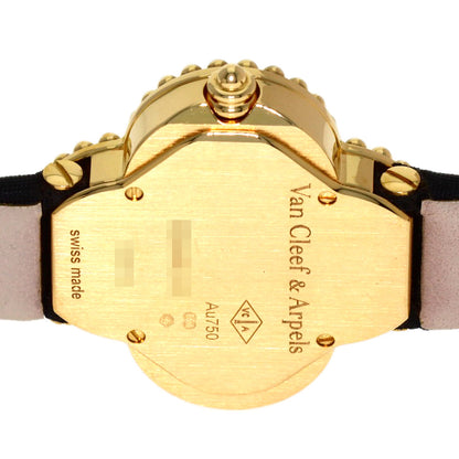 Van Cleef & Arpels Alhambra small model Watches VCARD22000 K18 Yellow Gold/Satin Ladies