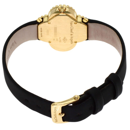 Van Cleef & Arpels Alhambra small model Watches VCARD22000 K18 Yellow Gold/Satin Ladies