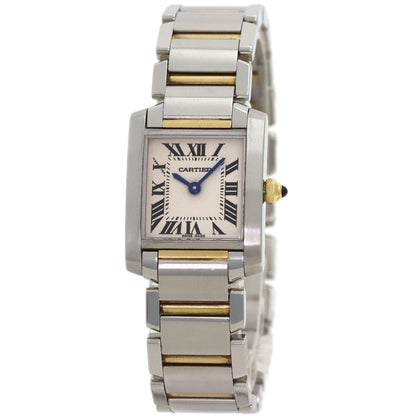 CARTIER Tank francaise SM Watches W51007Q4 Stainless Steel/SSxK18YG Ladies