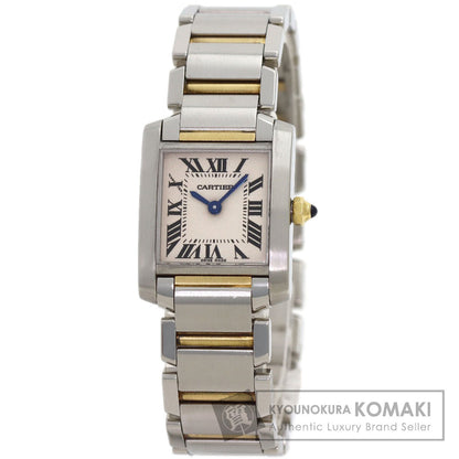 CARTIER Tank francaise SM Watches W51007Q4 Stainless Steel/SSxK18YG Ladies