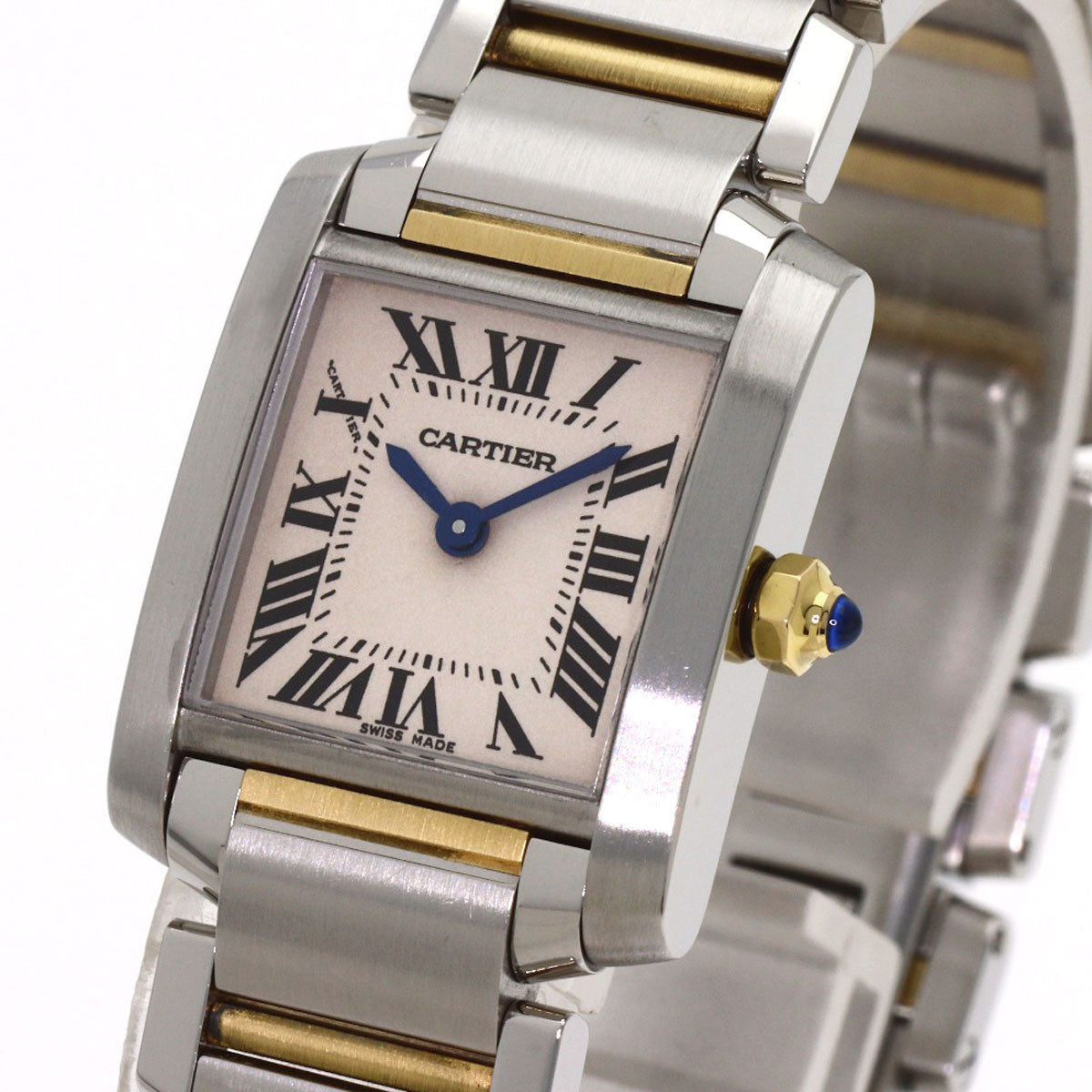 CARTIER Tank francaise SM Watches W51007Q4 Stainless Steel/SSxK18YG Ladies