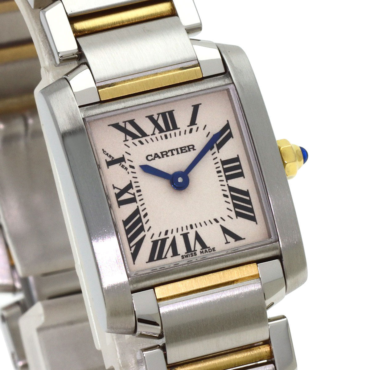 CARTIER Tank francaise SM Watches W51007Q4 Stainless Steel/SSxK18YG Ladies