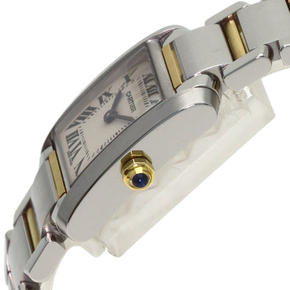 CARTIER Tank francaise SM Watches W51007Q4 Stainless Steel/SSxK18YG Ladies