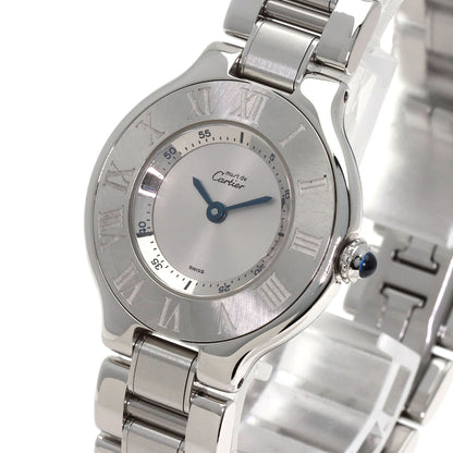 CARTIER Must21 SM Watches W10109T2 Stainless Steel/Stainless Steel Ladies