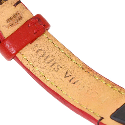 LOUIS VUITTON Tambour PM Monogram Watches QA070 Stainless Steel/Leather x rubber Ladies