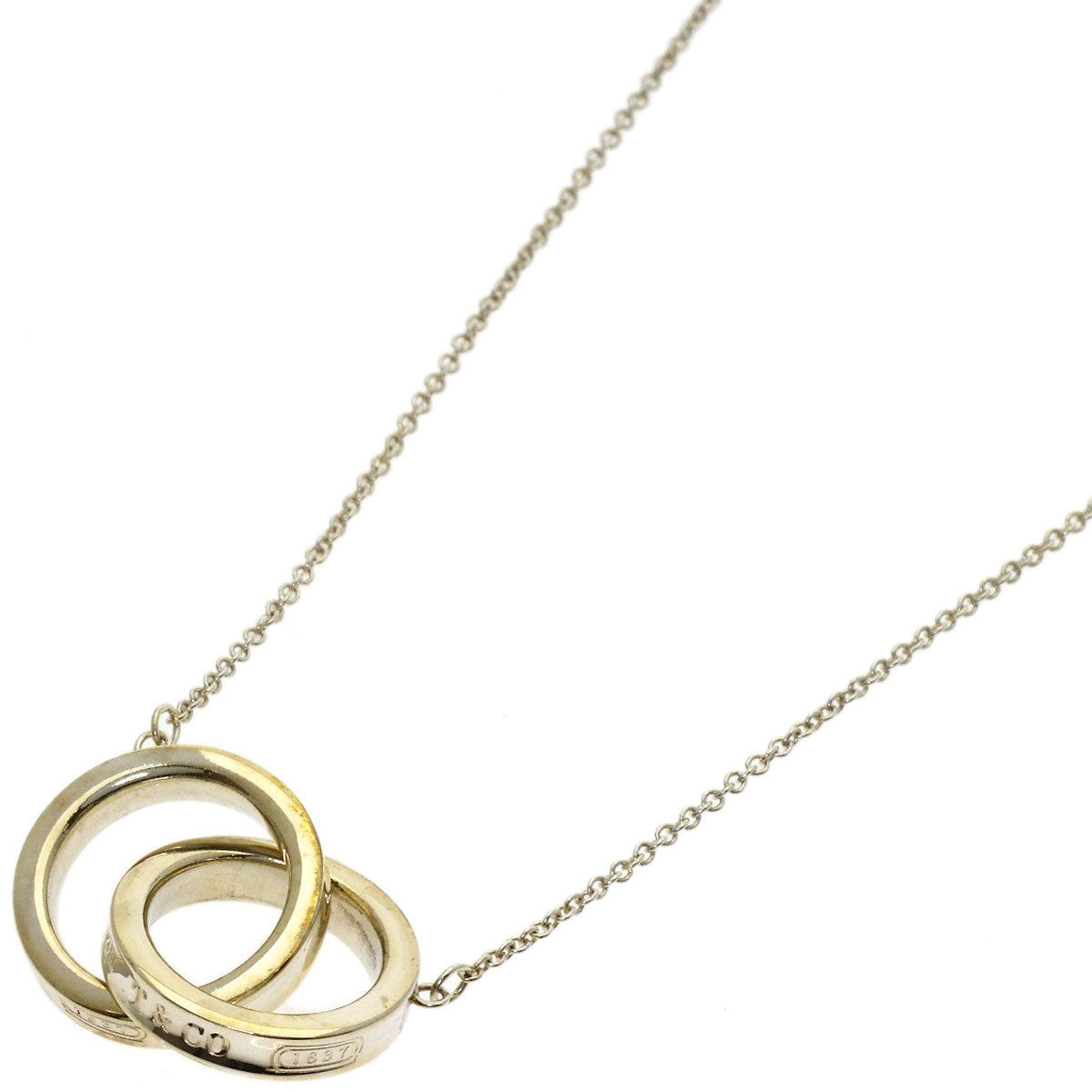 TIFFANY&Co. Interlocking circle Necklace Silver Ladies [Used]