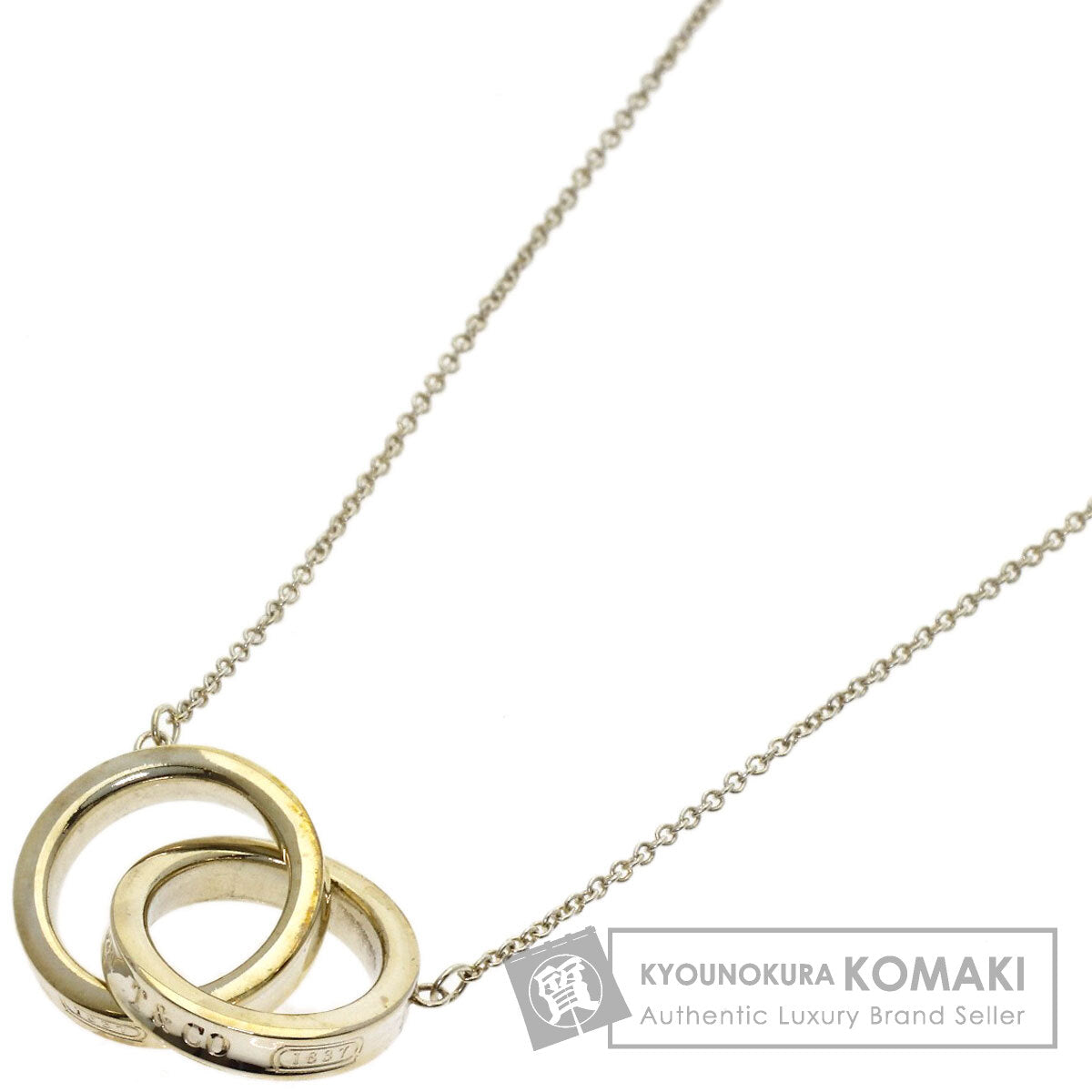 TIFFANY&Co. Interlocking circle Necklace Silver Ladies [Used]