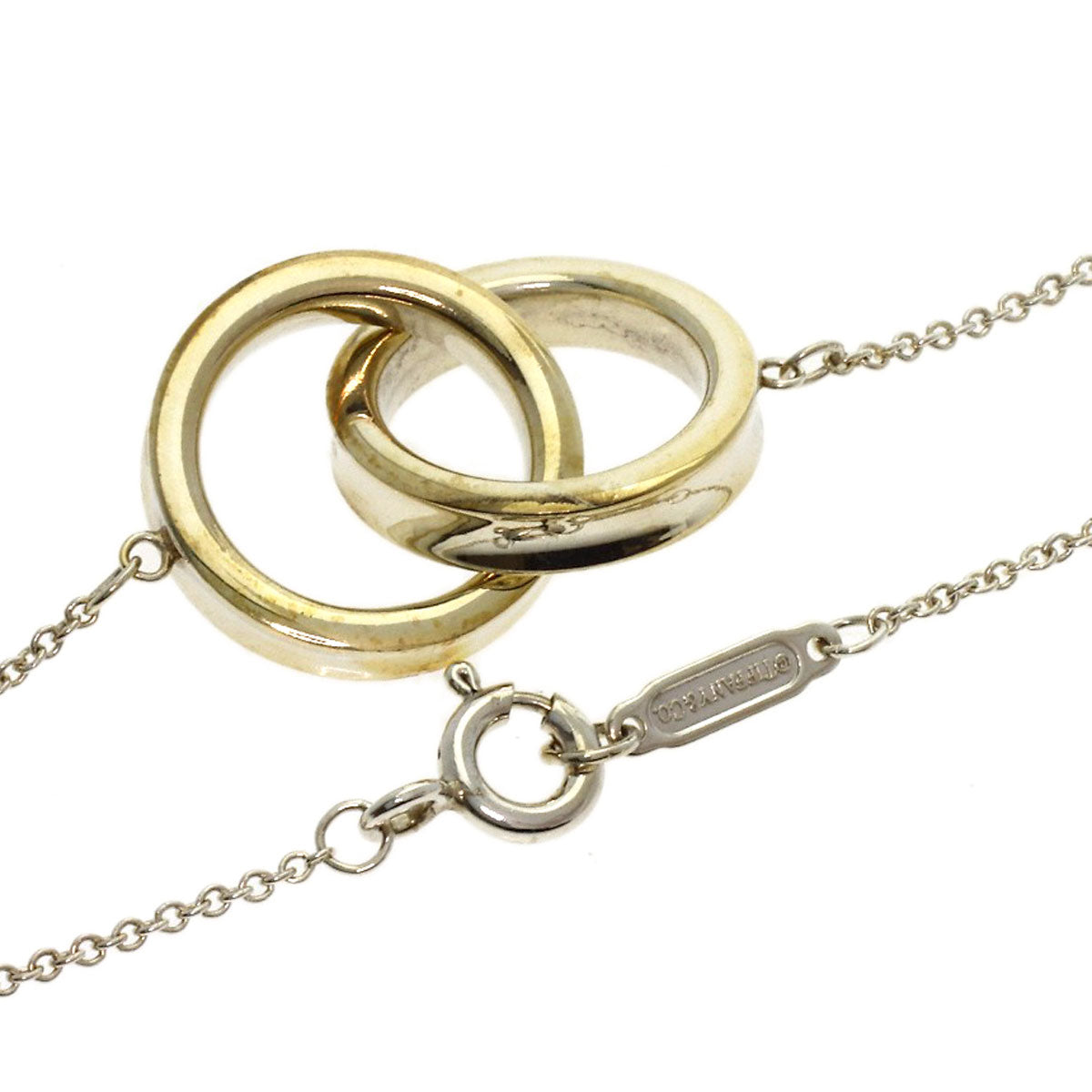 TIFFANY&Co. Interlocking circle Necklace Silver Ladies [Used]