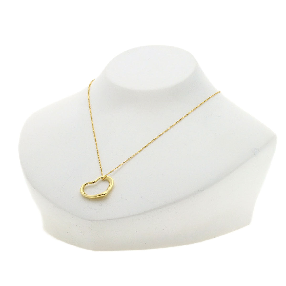 TIFFANY&Co. Open heart Necklace K18 Yellow Gold Ladies [Used]