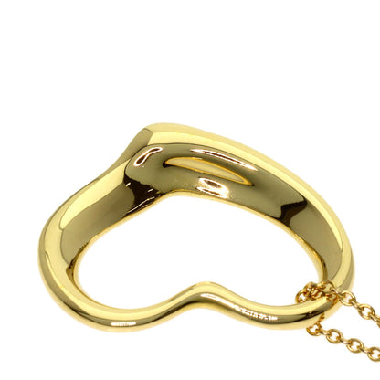 TIFFANY&Co. Open heart Necklace K18 Yellow Gold Ladies [Used]