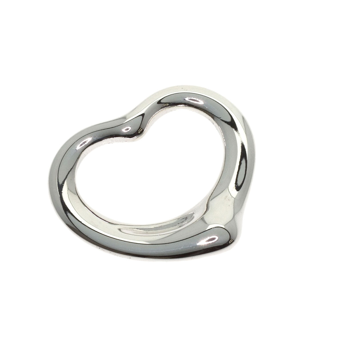 TIFFANY&Co. Open heart Pendant top Silver Ladies [Used]
