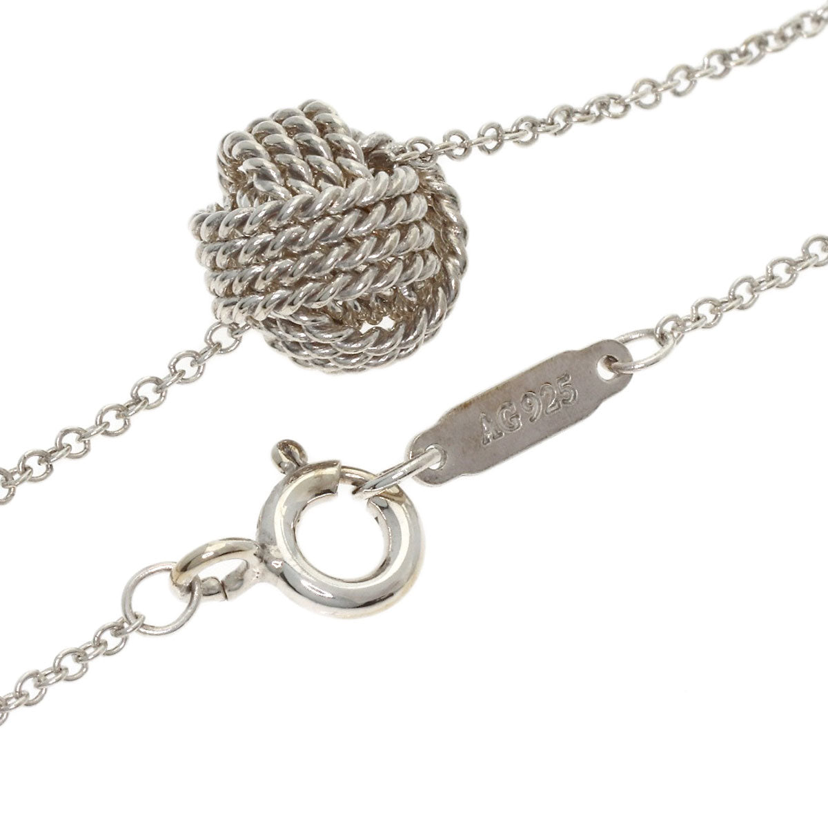 TIFFANY&Co. somerset mesh ball Necklace Silver Ladies [Used]