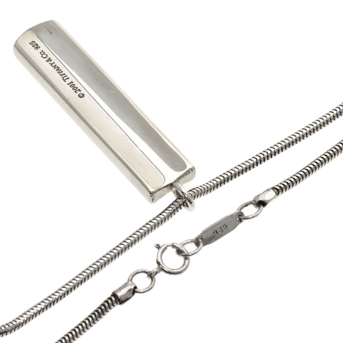 TIFFANY&Co. 1837 bar Necklace Silver Ladies [Used]