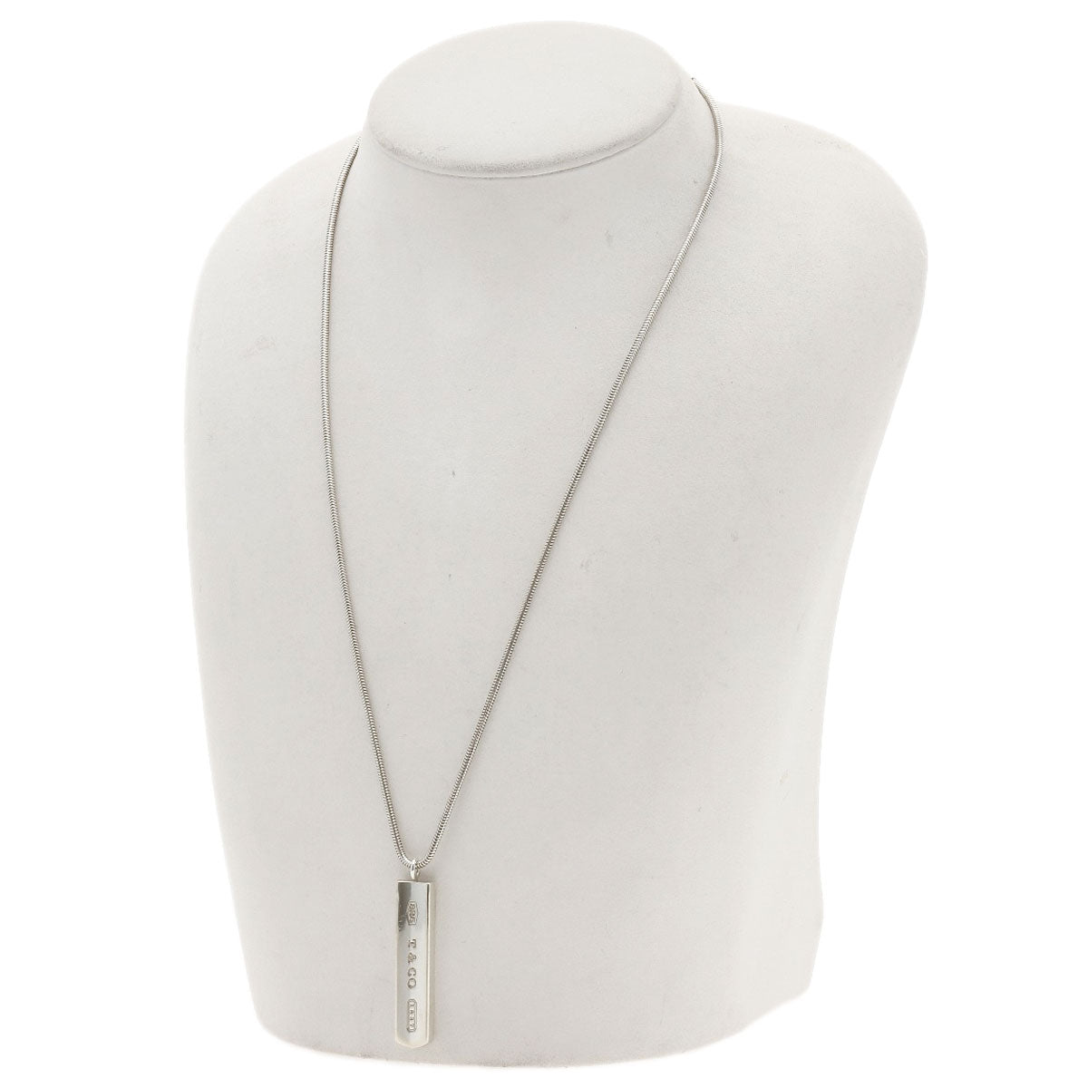 TIFFANY&Co. 1837 bar Necklace Silver Ladies [Used]